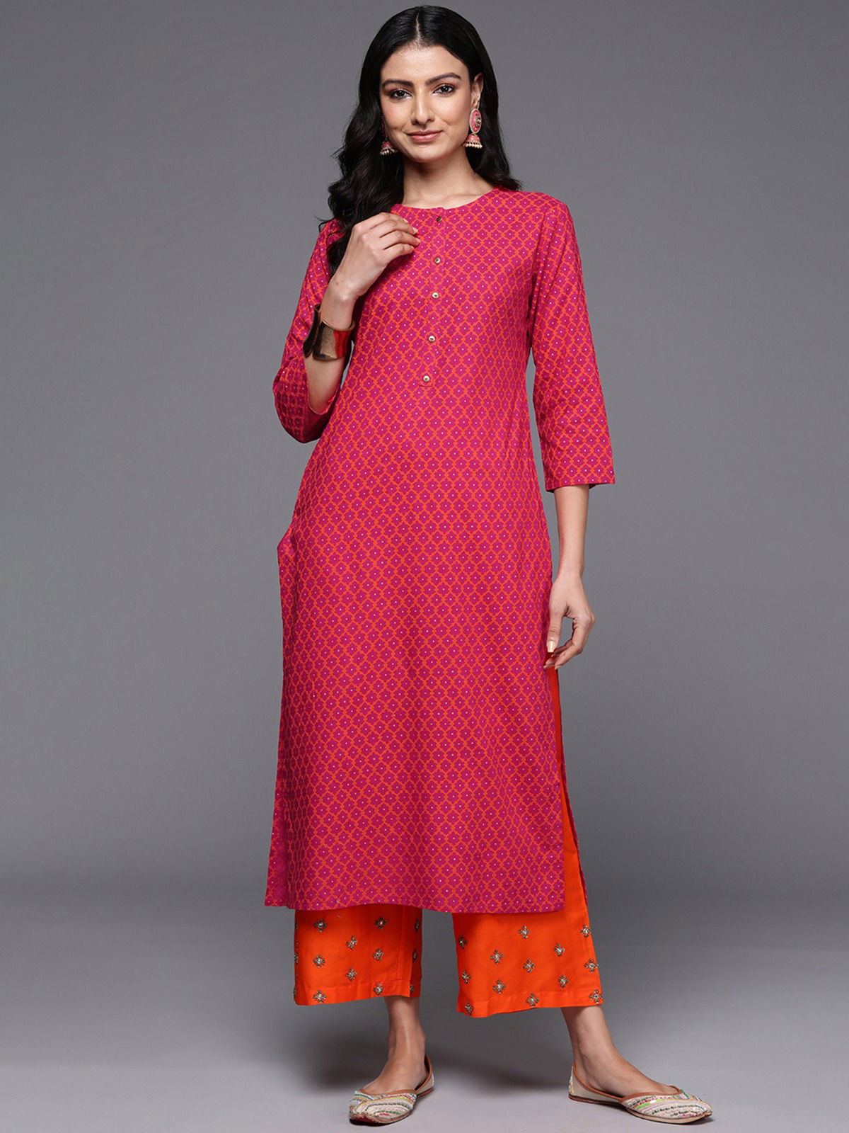 2430 Indo Era Casual Wear Geometric Printed Kurtis Wholesale Price In Surat
